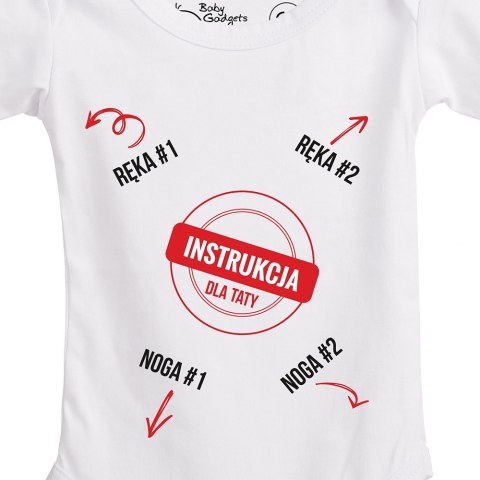 Body chłopięce z instrukcją dla taty Body chłopięce z instrukcją dla taty