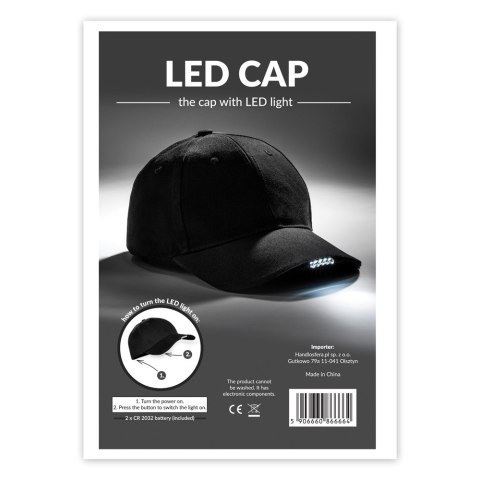 Czapka LED z latarką w daszku dla mechanika Czapka LED z latarką w daszku dla mechanika