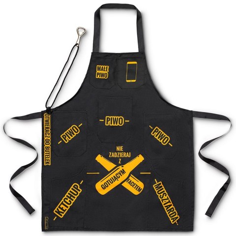 Fartuszek dla gotującego faceta kuchenny męski BBQ Froster Fartuszek dla gotującego faceta kuchenny męski BBQ Froster