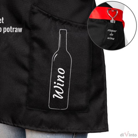 Fartuszek dla gotującej KOBIETY kuchenny POLSKI DiVinto Fartuszek dla gotującej KOBIETY kuchenny POLSKI DiVinto