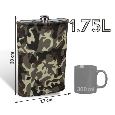 Gigantyczna Piersiówka Militarna dla chłopaka moro Froster Gigantyczna Piersiówka Militarna dla chłopaka moro Froster