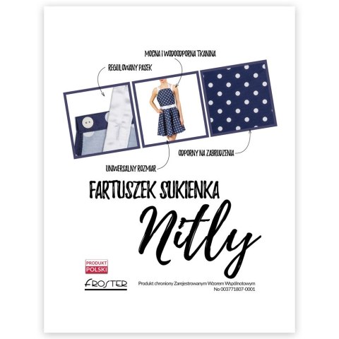 Nitly Dot Fartuszek Sukienka prezent DZIEŃ KOBIET Froster Nitly Dot Fartuszek Sukienka prezent DZIEŃ KOBIET Froster
