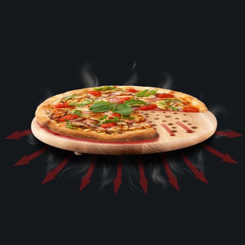 Wyjątkowa deska do serwowania pizzy z technologią cyrkulacji powietrza Wyjątkowa deska do serwowania pizzy z technologią cyrkulacji powietrza