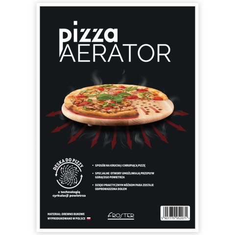 Wyjątkowa deska do serwowania pizzy z technologią cyrkulacji powietrza Wyjątkowa deska do serwowania pizzy z technologią cyrkulacji powietrza