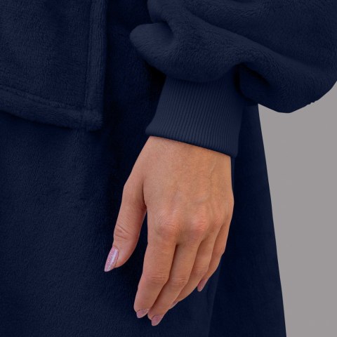 Bluzair Bluza Koc Hoodie Oversize Polska Granatowy Froster Bluzair Bluza Koc Hoodie Oversize Polska Granatowy Froster