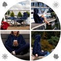 Bluzair Bluza Koc Hoodie Oversize Polska Granatowy Froster