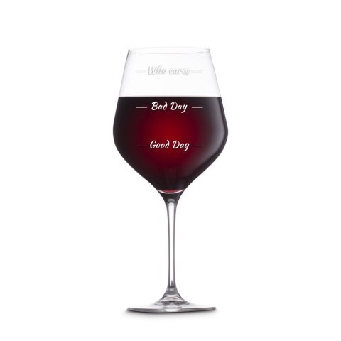 Etui na wino i 2 kieliszki Who cares Walentynki DiVinto Etui na wino i 2 kieliszki Who cares Walentynki DiVinto