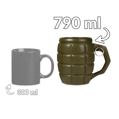 Gigantyczny Kubek Granat Zielony na Dzień Ojca Froster Gigantyczny Kubek Granat Zielony na Dzień Ojca Froster