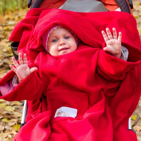 Kocyk z rękawami kapturem Czerwony dla dziecka Baby Gadgets Kocyk z rękawami kapturem Czerwony dla dziecka Baby Gadgets