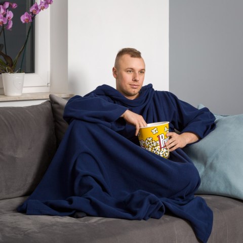Kocyko - Szlafrok Granatowy prezent MĘŻA chłopaka Froster Kocyko - Szlafrok Granatowy prezent MĘŻA chłopaka Froster