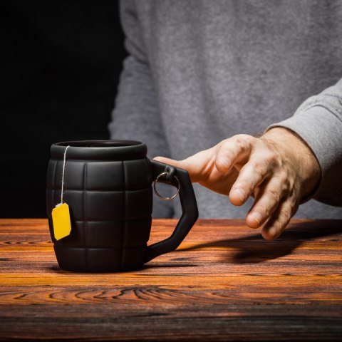 Kubek Granat Czarny prezent Dzień Ojca Dziadka Froster Kubek Granat Czarny prezent Dzień Ojca Dziadka Froster