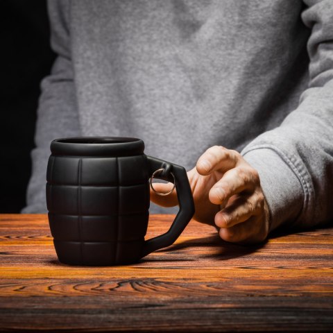 Kubek Granat Czarny prezent Dzień Ojca Dziadka Froster Kubek Granat Czarny prezent Dzień Ojca Dziadka Froster