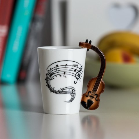 Kubek Muzyka Skrzypce kubeczek muzyczny prezent Froster Kubek Muzyka Skrzypce kubeczek muzyczny prezent Froster