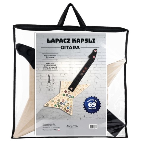 Łapacz Kapsli Gitara oryginalny prezent piwosza Froster Łapacz Kapsli Gitara oryginalny prezent piwosza Froster