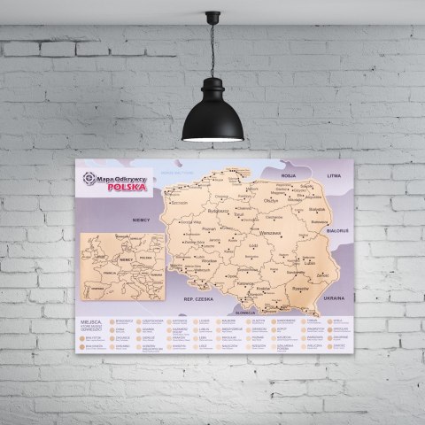 Mapa Odkrywcy Polska zdrapka PODRÓŻNIKA prezent Froster Mapa Odkrywcy Polska zdrapka PODRÓŻNIKA prezent Froster