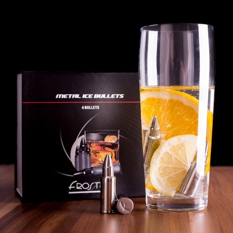 Metalowe Pociski do Drinków - Srebrne Froster Metalowe Pociski do Drinków - Srebrne Froster