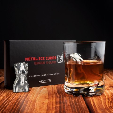 Metalowe kostki do drinków Kobieta dla niego męża Froster Metalowe kostki do drinków Kobieta dla niego męża Froster