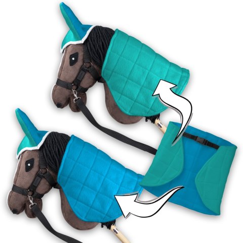 Derka dwustronna i nauszniki Skippi dla Hobby Horse - mięta i niebieski Skippi Derka dwustronna i nauszniki Skippi dla Hobby Horse - mięta i niebieski Skippi