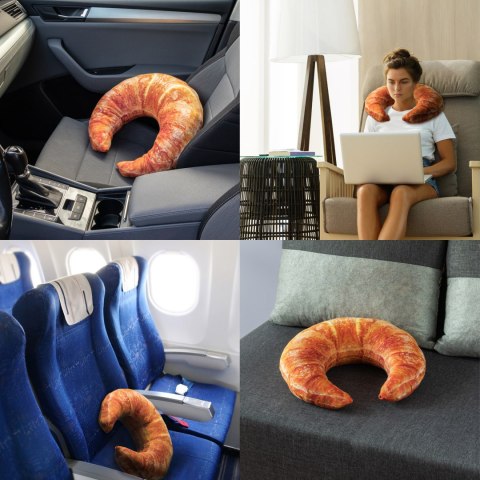 Grzejący Croissant poduszka termofor pestki wiśni Froster Grzejący Croissant poduszka termofor pestki wiśni Froster