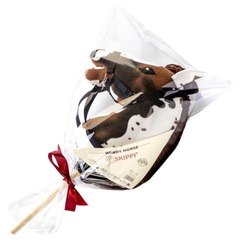 Hobby Horse Skippi A4 tarantowaty - biało brązowy - prezent dzień dziecka Skippi Hobby Horse Skippi A4 tarantowaty - biało brązowy - prezent dzień dziecka Skippi