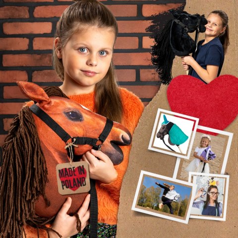 Hobby Horse Skippi bursztyn - koń na patyku kiju dla dziecka - A3 kantar Skippi Hobby Horse Skippi bursztyn - koń na patyku kiju dla dziecka - A3 kantar Skippi