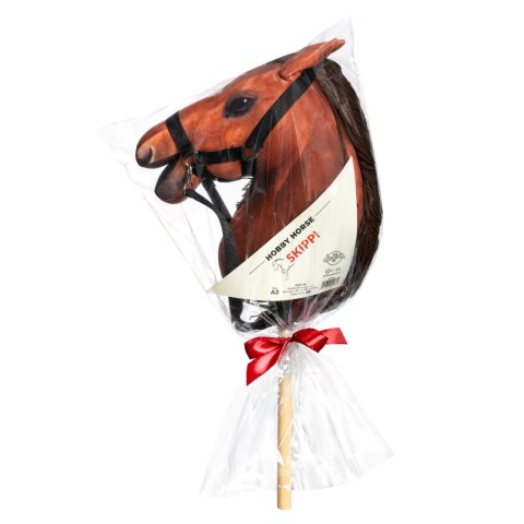 Hobby Horse Skippi bursztyn - koń na patyku kiju dla dziecka - A3 kantar Skippi Hobby Horse Skippi bursztyn - koń na patyku kiju dla dziecka - A3 kantar Skippi