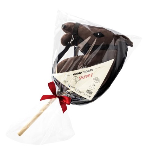 Hobby Horse Skippi gniady - koń na patyku - kiju - dla dziecka - A3 kantar Skippi Hobby Horse Skippi gniady - koń na patyku - kiju - dla dziecka - A3 kantar Skippi