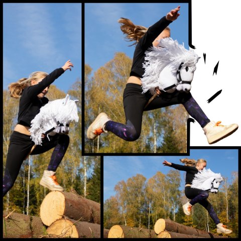 Hobby horse zabawka dla dziewczynki konik kiju A3 Skippi Hobby horse zabawka dla dziewczynki konik kiju A3 Skippi