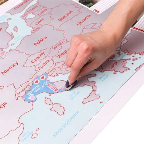 Mapa Zdrapka dla Dwojga Pary plakat Europa w tubie Froster Mapa Zdrapka dla Dwojga Pary plakat Europa w tubie Froster