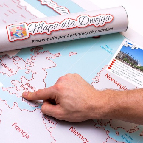 Mapa Zdrapka dla Dwojga Pary plakat Europa w tubie Froster Mapa Zdrapka dla Dwojga Pary plakat Europa w tubie Froster