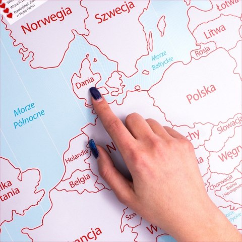 Mapa Zdrapka dla Dwojga Pary plakat Europa w tubie Froster Mapa Zdrapka dla Dwojga Pary plakat Europa w tubie Froster