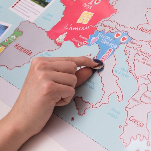 Mapa Zdrapka dla Dwojga Pary plakat Europa w tubie Froster Mapa Zdrapka dla Dwojga Pary plakat Europa w tubie Froster