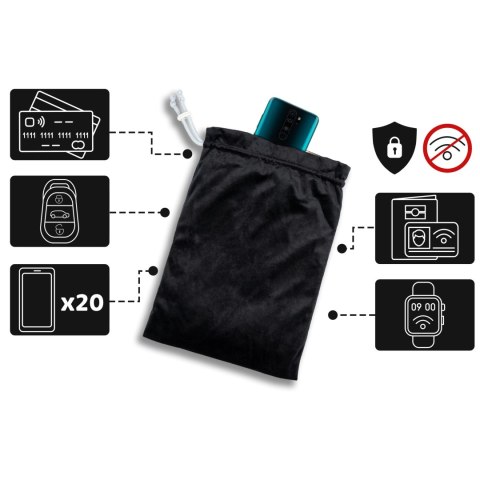 Signal Killer Worek Faradaya klatka RFID GPS GSM Froster Signal Killer Worek Faradaya klatka RFID GPS GSM Froster