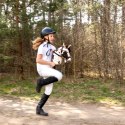 Skippi Hobby Horse tarantowaty - biało brązowy - prezent na dzień dziecka Skippi