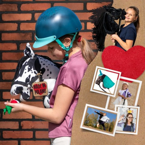 Skippi Hobby Horse tarantowaty - biało czarny - prezent na dzień dziecka Skippi Skippi Hobby Horse tarantowaty - biało czarny - prezent na dzień dziecka Skippi