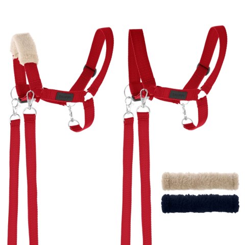 Skippi Kantar dla Hobby Horse - wodze, 2 wymienne futerka - czerwony Skippi Skippi Kantar dla Hobby Horse - wodze, 2 wymienne futerka - czerwony Skippi