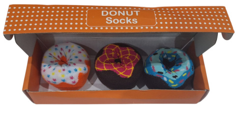 3 pary skarpetek w kształcie donutów 3 pary skarpetek w kształcie donutów