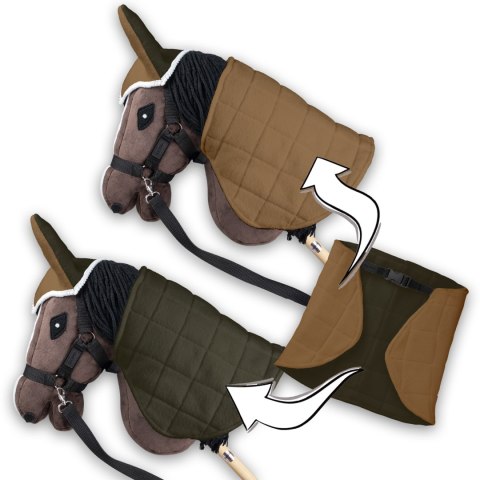 Derka dwustronna i nauszniki Skippi dla Hobby Horse - beż i oliwka Skippi Derka dwustronna i nauszniki Skippi dla Hobby Horse - beż i oliwka Skippi