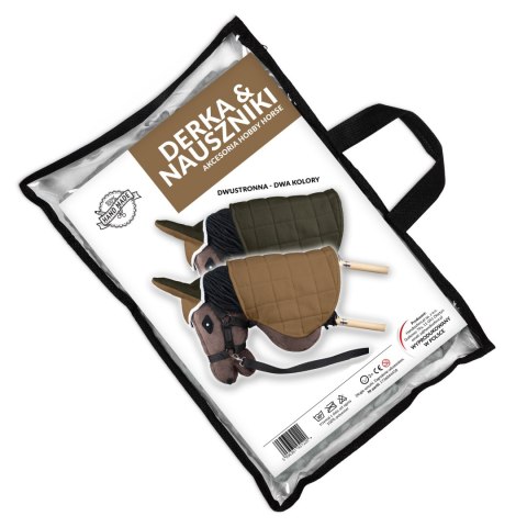 Derka dwustronna i nauszniki Skippi dla Hobby Horse - beż i oliwka Skippi Derka dwustronna i nauszniki Skippi dla Hobby Horse - beż i oliwka Skippi