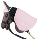 Derka dwustronna i nauszniki Skippi dla Hobby Horse - różowa i szara Skippi