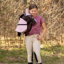 Derka dwustronna i nauszniki Skippi dla Hobby Horse - różowa i szara Skippi
