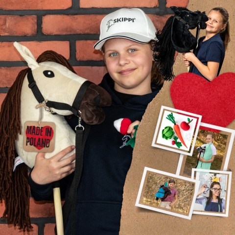 Hobby Horse Skippi Biszkopt A3 - kantar i wodze w zestawie - prezent Skippi Hobby Horse Skippi Biszkopt A3 - kantar i wodze w zestawie - prezent Skippi