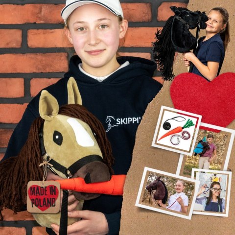 Hobby Horse Skippi Karmel A3 - kantar i wodze w zestawie - beżowy Skippi Hobby Horse Skippi Karmel A3 - kantar i wodze w zestawie - beżowy Skippi
