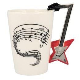 Kubek Muzyka Gitara prezent dla nauczyciela nutki Froster