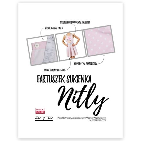 Nitly Muffin Fartuszek Sukienka na DZIEŃ KOBIET Froster Nitly Muffin Fartuszek Sukienka na DZIEŃ KOBIET Froster