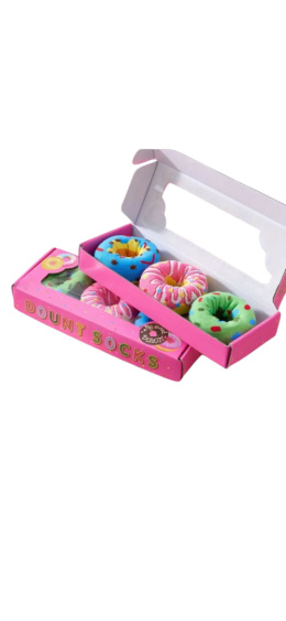 3 pary skarpetek donut