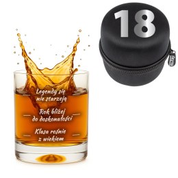 Urodzinowa szklanka do whisky - prezent dla chłopaka na 18 urodziny Froster