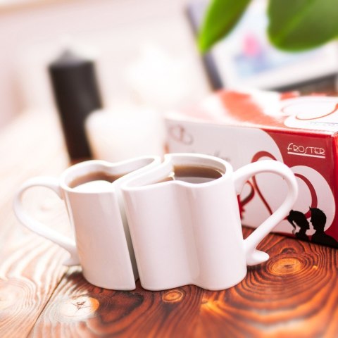 Zakochane kubki Biały zestaw komplet Mąż Żona ŚLUB Froster Zakochane kubki Biały zestaw komplet Mąż Żona ŚLUB Froster