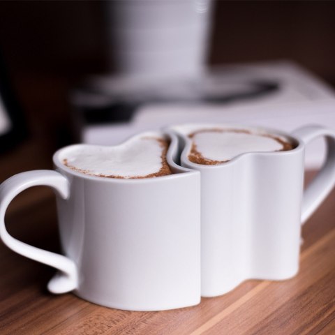 Zakochane kubki Biały zestaw komplet Mąż Żona ŚLUB Froster Zakochane kubki Biały zestaw komplet Mąż Żona ŚLUB Froster