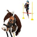 Zestaw Skippi - Hobby Horse Gniado - srokaty i przeszkoda do skakania 135 cm Skippi